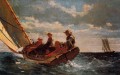 Breezing Up aka Un vent juste réalisme marine peintre Winslow Homer